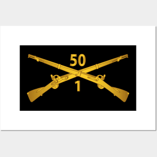 1st Bn, 50th Infantry  Branch wo Txt Posters and Art